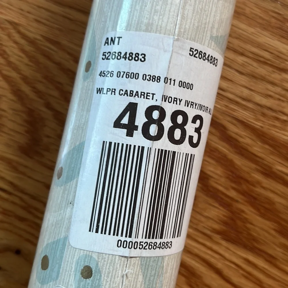 NWT Anthropologie Cabaret Wallpaper Ivory